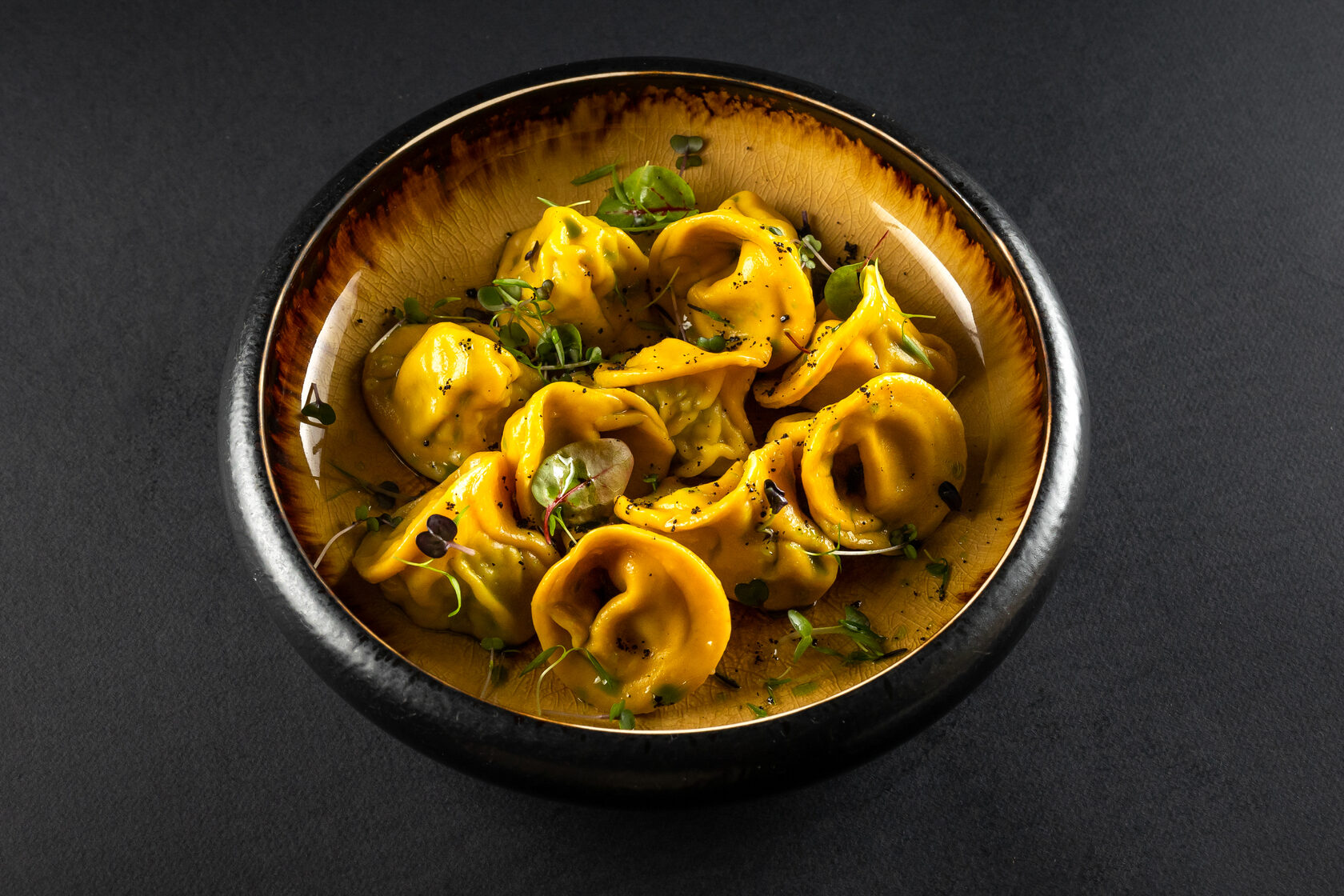 Пельмени с крабом и креветкой